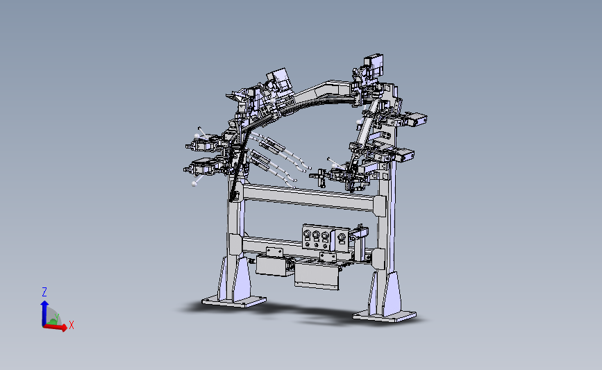 比亚迪车门焊接夹具 3D模型SolidWorks三维设计图