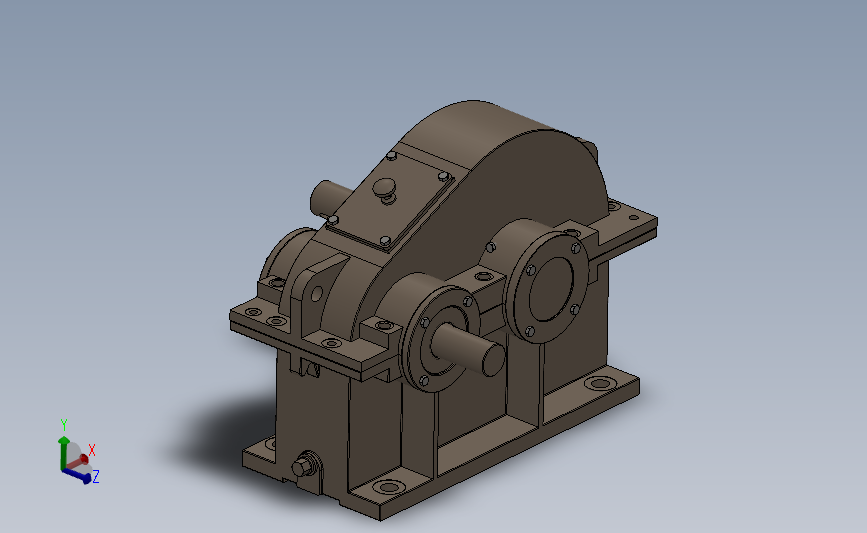 齿轮减速机 3D模型SolidWorks三维设计图
