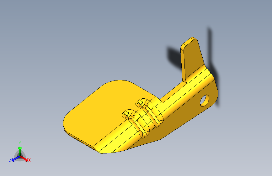 车锁 3D模型SolidWorks三维设计图SolidEdge设计