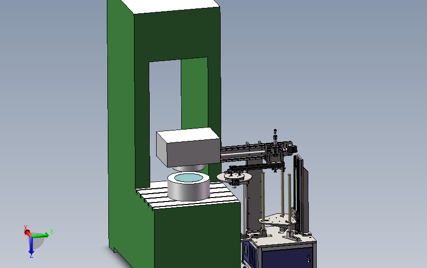 冲床机械手送料机 3D模型SolidWorks三维设计图