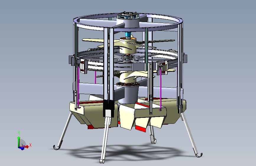 垂直起降无人机SW 3D模型SolidWorks三维设计图
