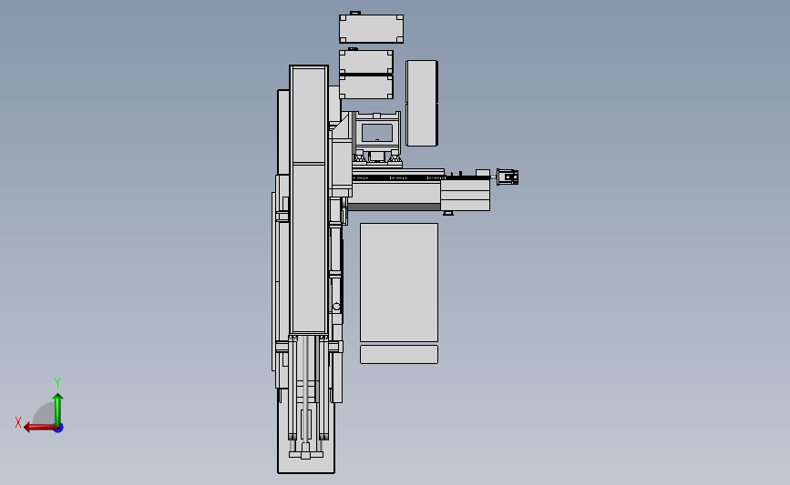 大型平面研磨机 3D模型SolidWorks三维设计图