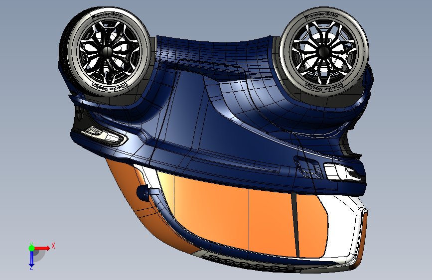 单人概念环保小汽车3D图纸(CRK CherAnCity) 3D模型SolidWorks三维设计图ProE设计