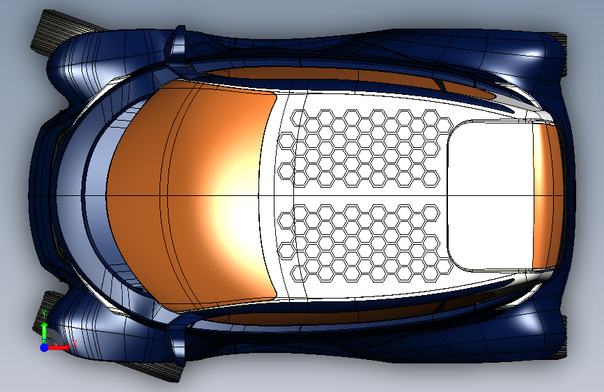 单人概念环保小汽车3D图纸(CRK CherAnCity) 3D模型SolidWorks三维设计图ProE设计