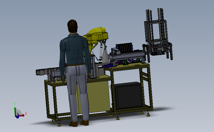 JB-ZHJ001自动组装装盒机3D模型SolidWorks三维设计图