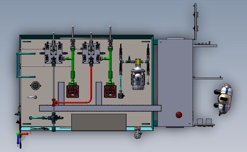 大型液压工作站(完整一套)3D模型SolidWorks三维设计图
