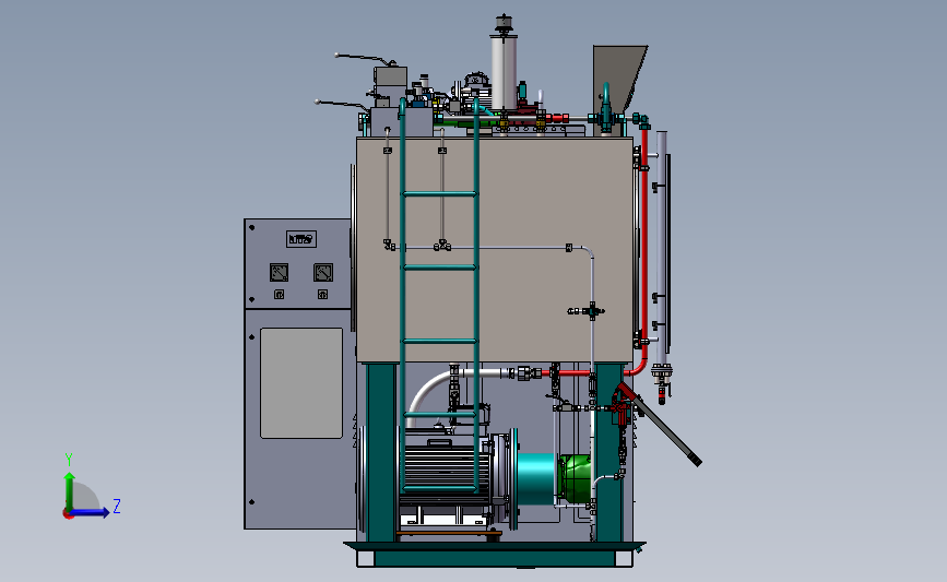 大型液压工作站(完整一套)3D模型SolidWorks三维设计图