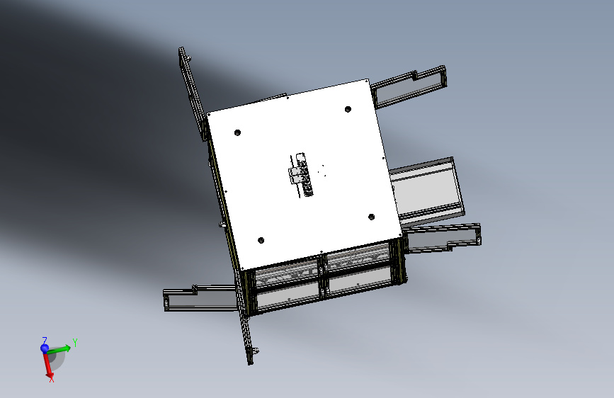 大型PCB板锡点视觉检测设备 3D模型SolidWorks三维设计图