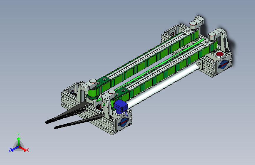 垂直输送机（设备）设计模型 3D模型SolidWorks三维设计图 ProE Creo.Elements设计