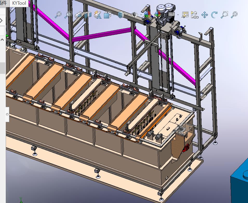 电泳镀锌喷漆表平面处理自动生产线-凸轮振动-自动转移至下工序-平移升降机械手