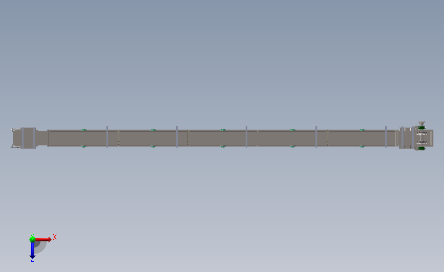 MS400 刮板式输送机 3D模型SolidWorks三维设计图