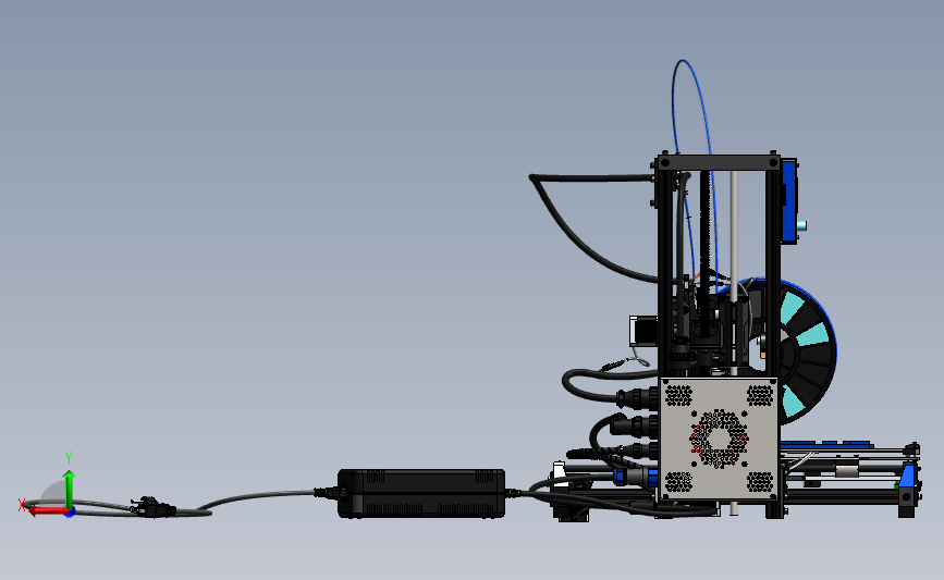 Lulzbot TAZ4 3D打印机 3D模型SolidWorks三维设计图