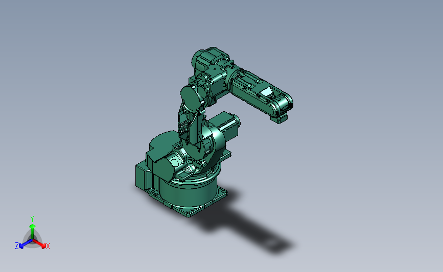 MH6S工业机器人3D模型SolidWorks三维设计图 ProE Catia设计