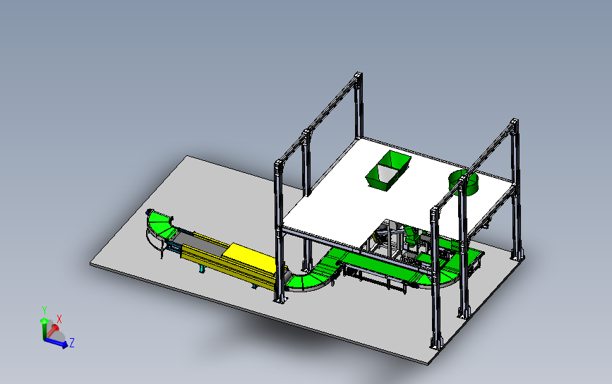 袋式水泥灌装机 3D模型SolidWorks三维设计图