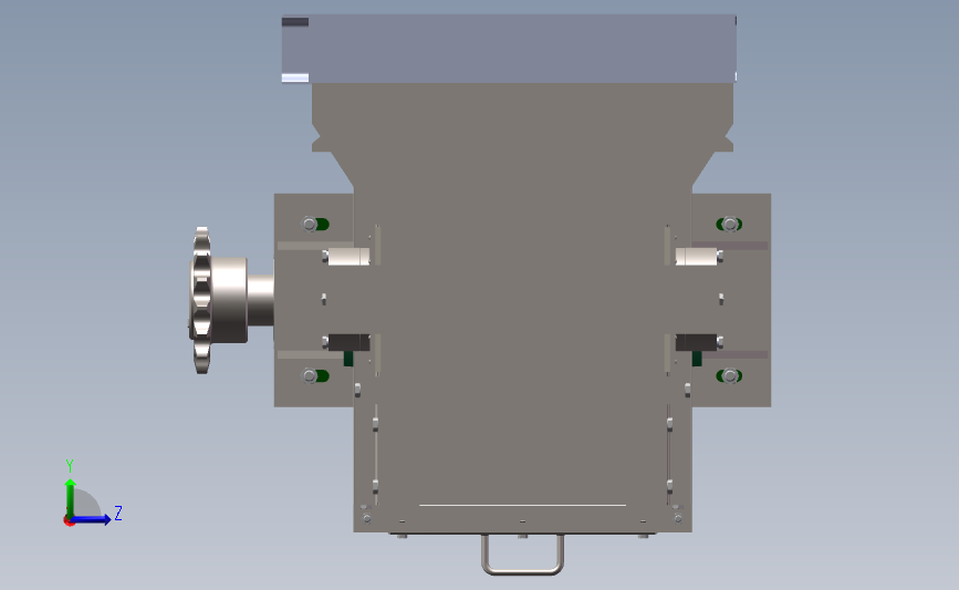 MS400 刮板式输送机 3D模型SolidWorks三维设计图