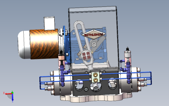 NEWPORT系列隔膜压缩机 3D模型SolidWorks三维设计图