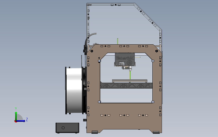 makerbot3D打印机详细设计图 3D模型SolidWorks三维设计图