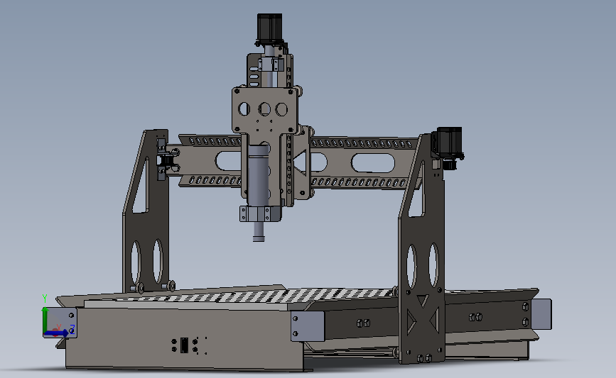 MB01数控雕刻机 3D模型SolidWorks三维设计图