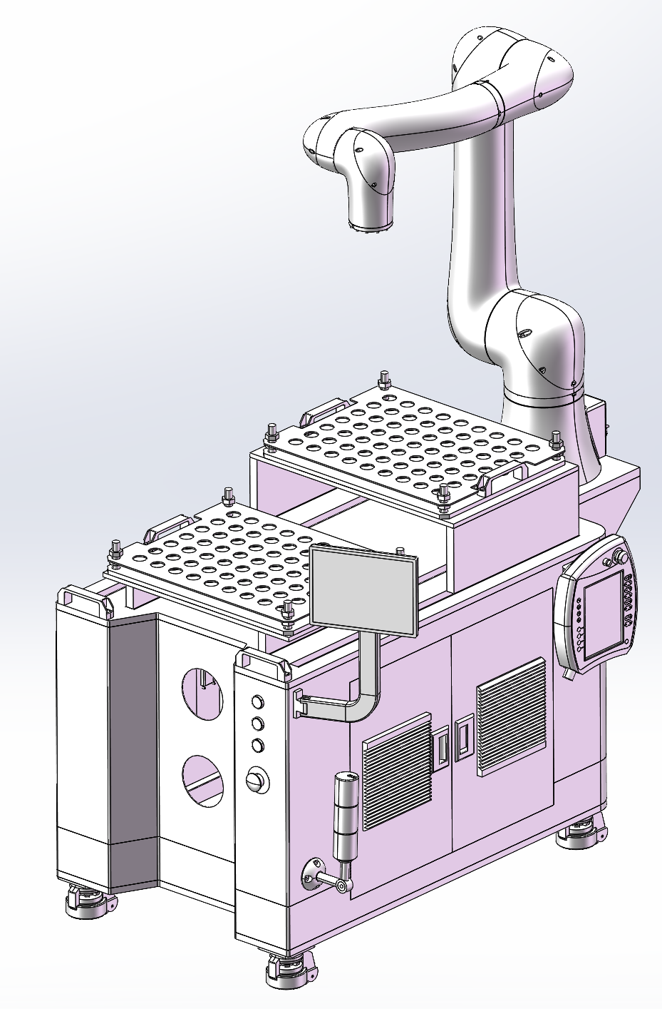 协作机器人上下料布局图