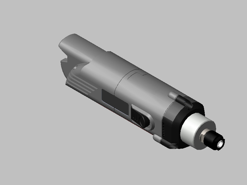 Kress-1050奇利刻模机铣削主轴 3D模型SolidWorks三维设计图