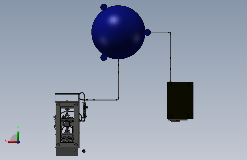 PET吹瓶机3D模型SolidWorks三维设计图