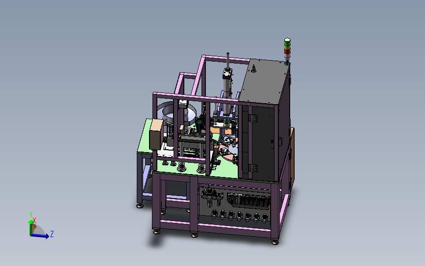 Lever和Pin压装并且激光焊接机设备、压装兼激光焊接一体机3D模型_SolidWorks三维设计图
