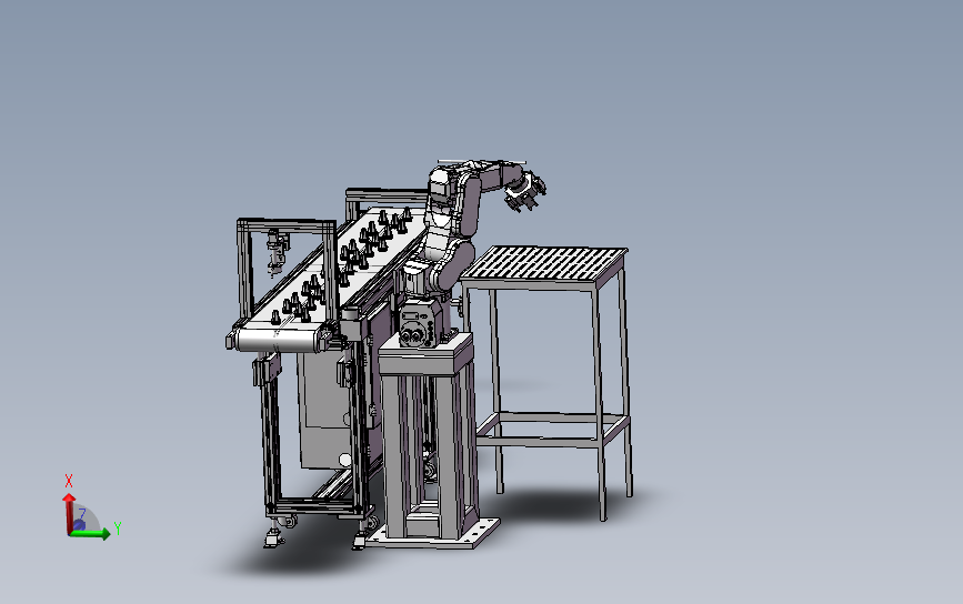 LED灯粘结自动化 3D模型SolidWorks三维设计图