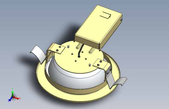 LED嵌入式筒灯（含设计资料） 3D模型SolidWorks三维设计图