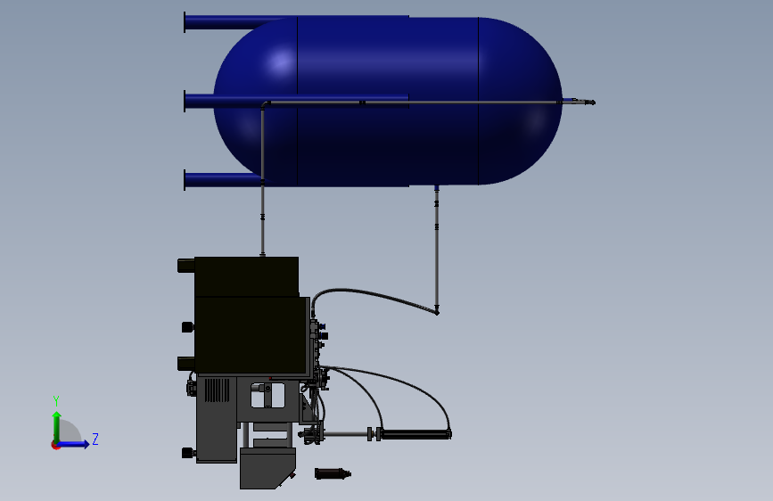 PET吹瓶机3D模型SolidWorks三维设计图