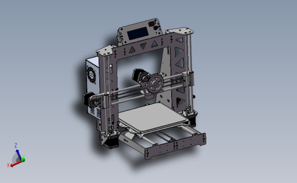 RepRap Prusa i3 3D打印机 3D模型SolidWorks三维设计图