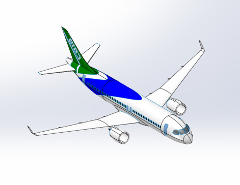 国产飞机C919建模