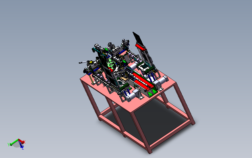 USB全自动组装机 3D模型SolidWorks三维设计图