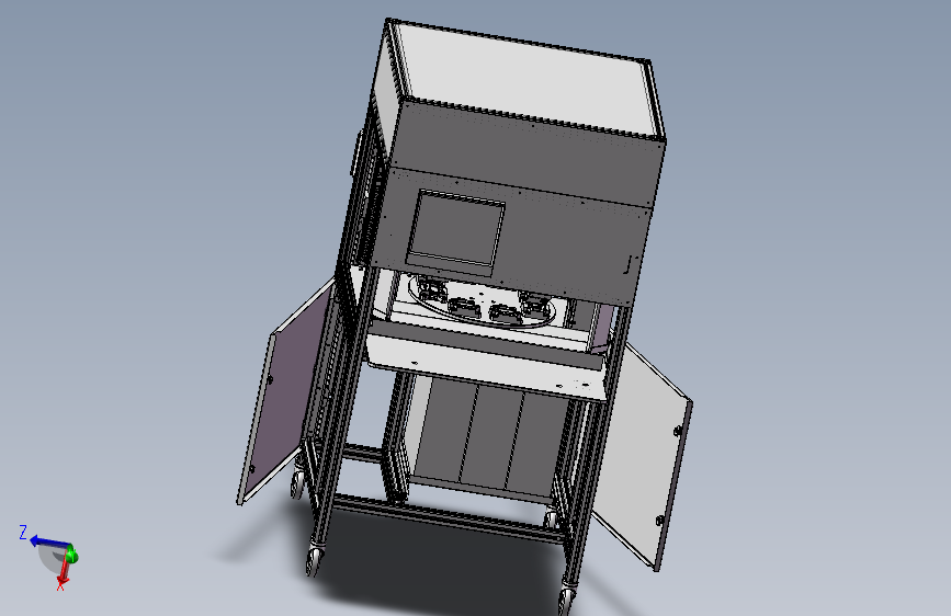 PCB检测设备 3D模型SolidWorks三维设计图