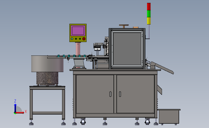 T型螺母自动组装机3D模型SolidWorks三维设计图