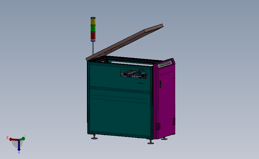 SMT送板平移机 3D模型SolidWorks三维设计图