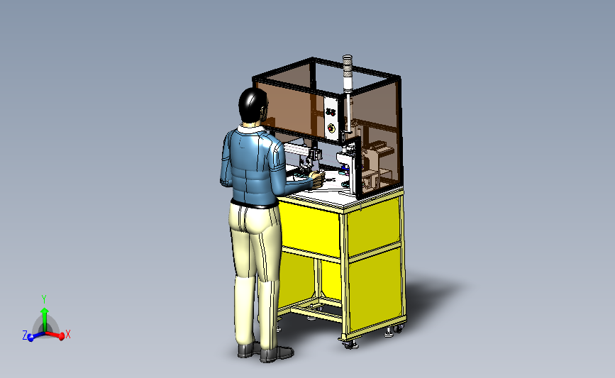 注塑模热流道自动切割机 3D模型SolidWorks三维设计图