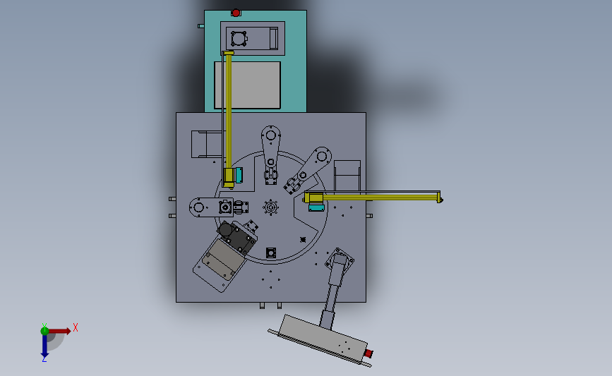 转盘式膨胀阀磁芯组装机(空调配件装配) 3D模型SolidWorks三维设计图