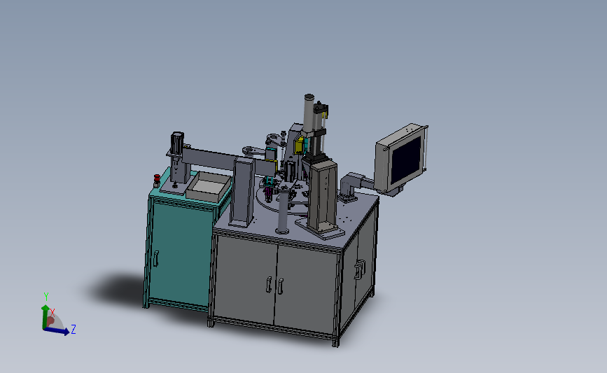 转盘式膨胀阀磁芯组装机（空调配件装配） 3D模型SolidWorks三维设计图