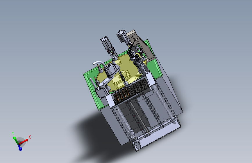 转盘式螺母座压装机 3D模型SolidWorks三维设计图