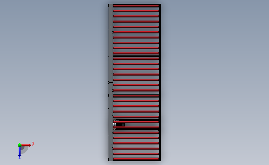 solidworks滚筒输送机3D模型SolidWorks三维设计图