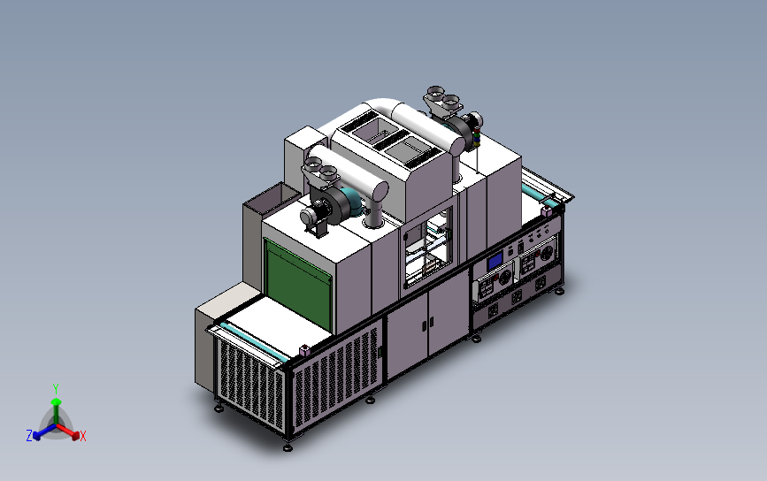 UV暴光机手机屏幕UV固化机点胶机（含整套工程图） 3D模型SolidWorks三维设计图