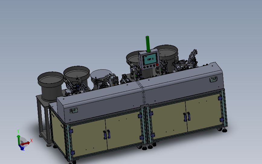 自动骨架插针机、非标连接器行业设备3D模型SolidWorks三维设计图