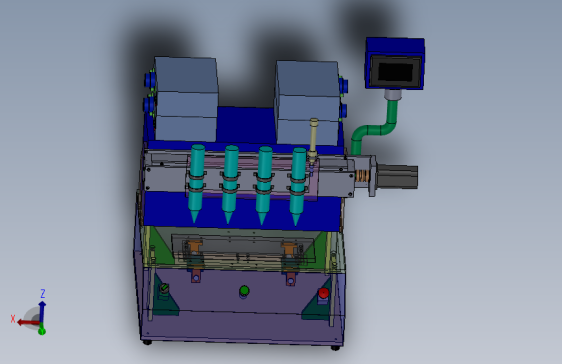 自动点胶机 3D模型SolidWorks三维设计图