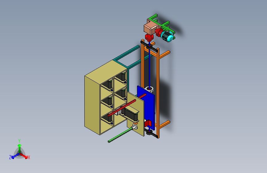 自动存储和检索系统 3D模型SolidWorks三维设计图AutoCAD-ZWCAD设计
