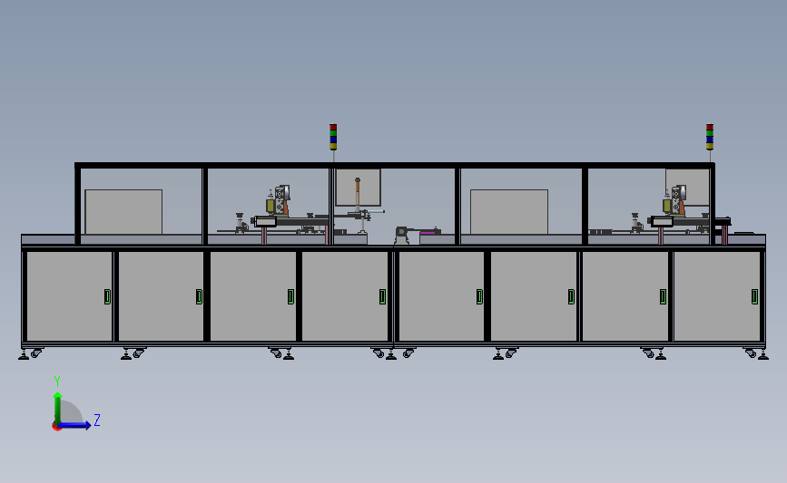 UV点胶固化机设备(显示屏自动点胶、UV固化流水线)3D模型SolidWorks三维设计图