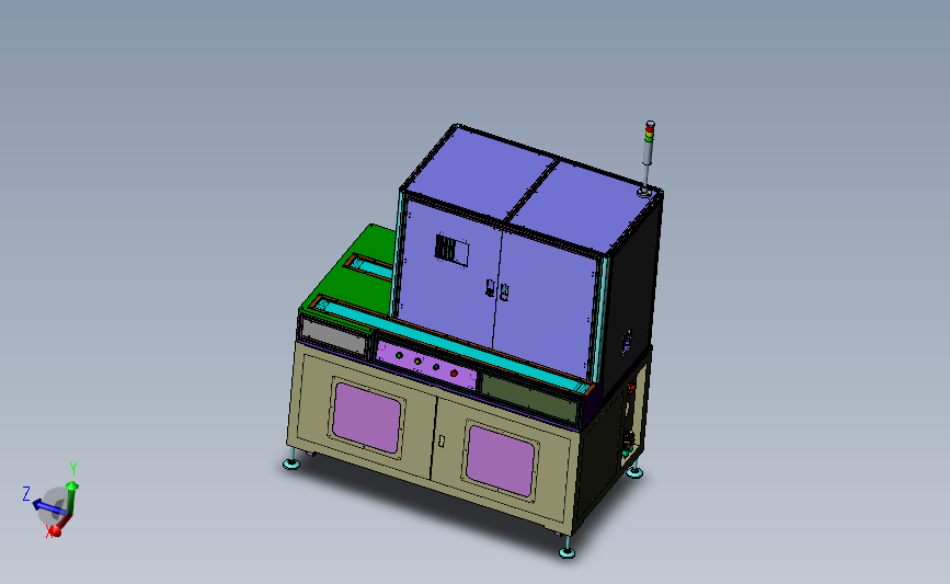 自动点焊机 3D模型SolidWorks三维设计图