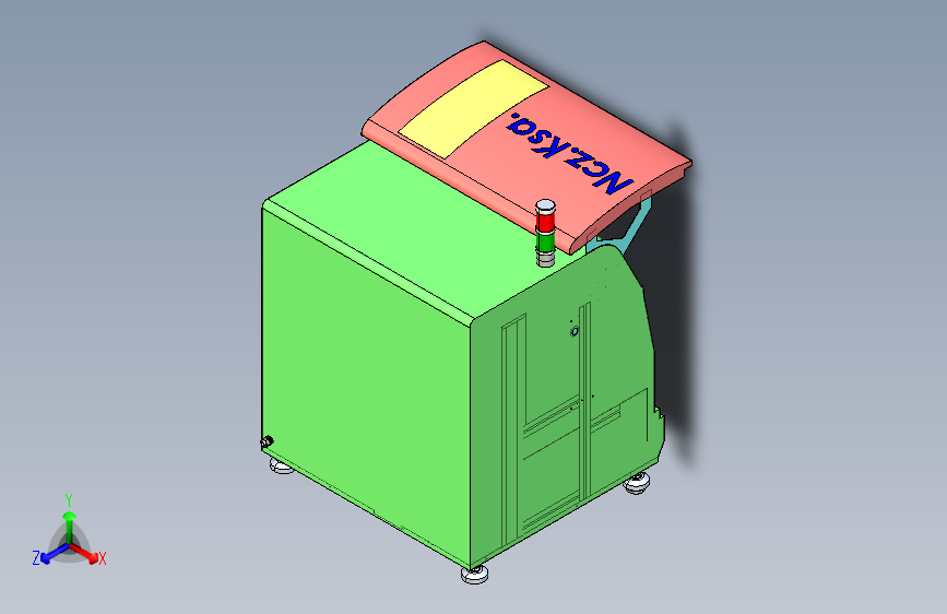 自动纯化机3D模型SolidWorks三维设计图ProE设计