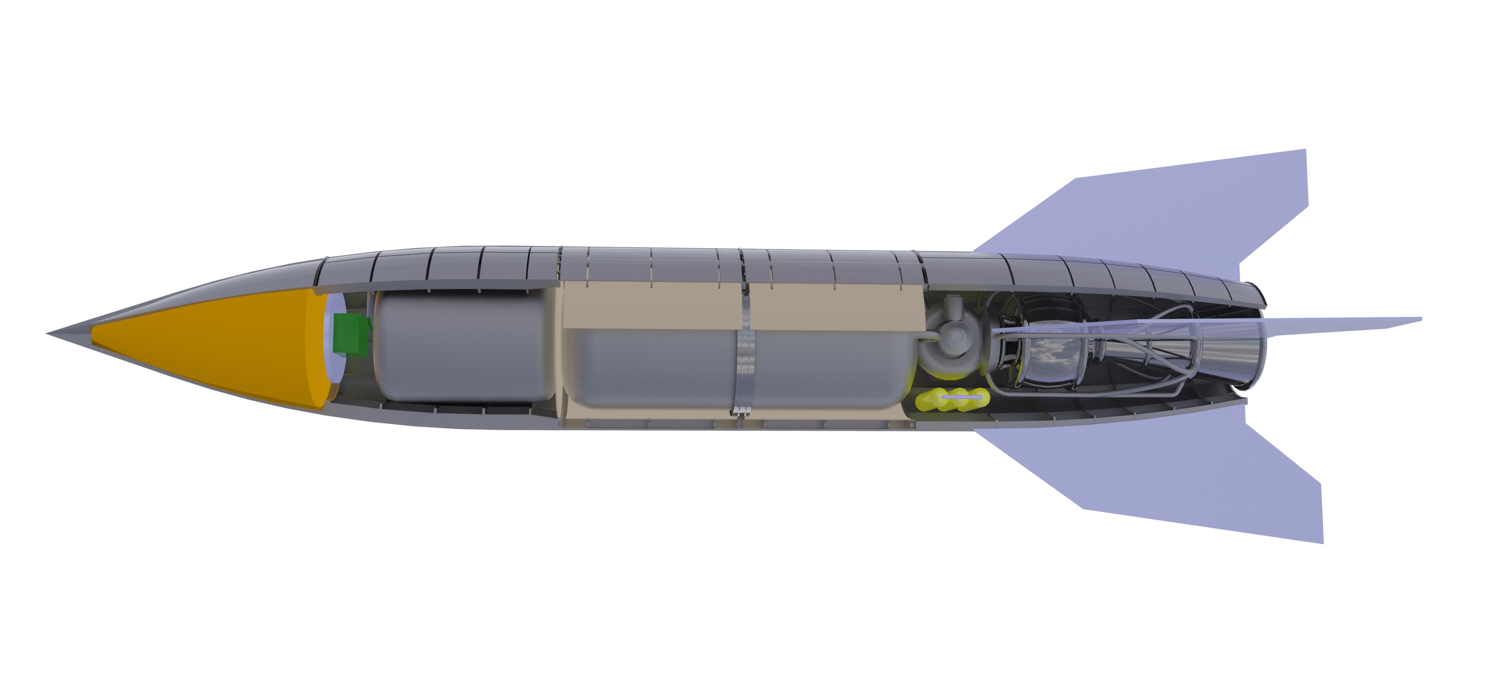 V2火箭模型 3D模型SolidWorks三维设计图