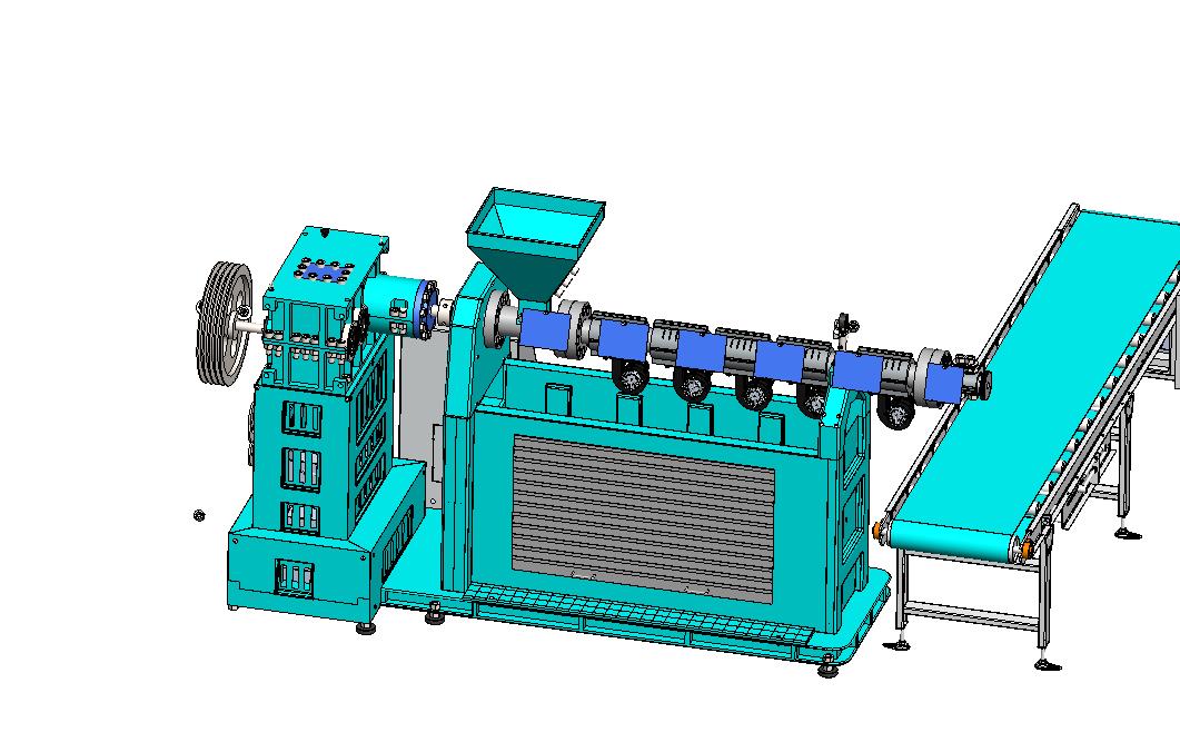 螺杆输送塑料颗粒成型设备-螺旋输送机-挤出机