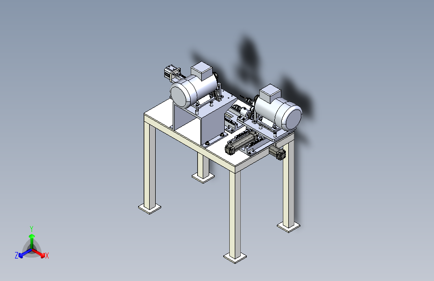 自动除毛刺机 3D模型SolidWorks三维设计图